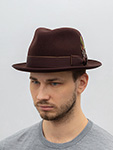 Шляпа STETSON арт. 1398116 PLAYER WOOLFELT (коричневый)